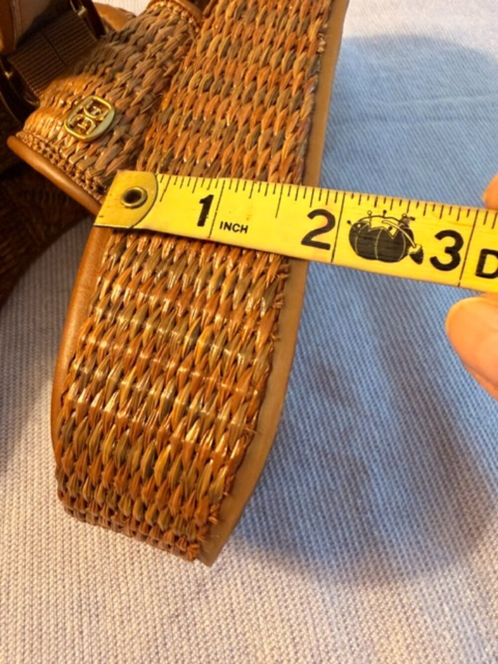 Sam Edelman Nerissa Woven Platform Buckle Sandals Size 8.5M - Picture 2 of 4